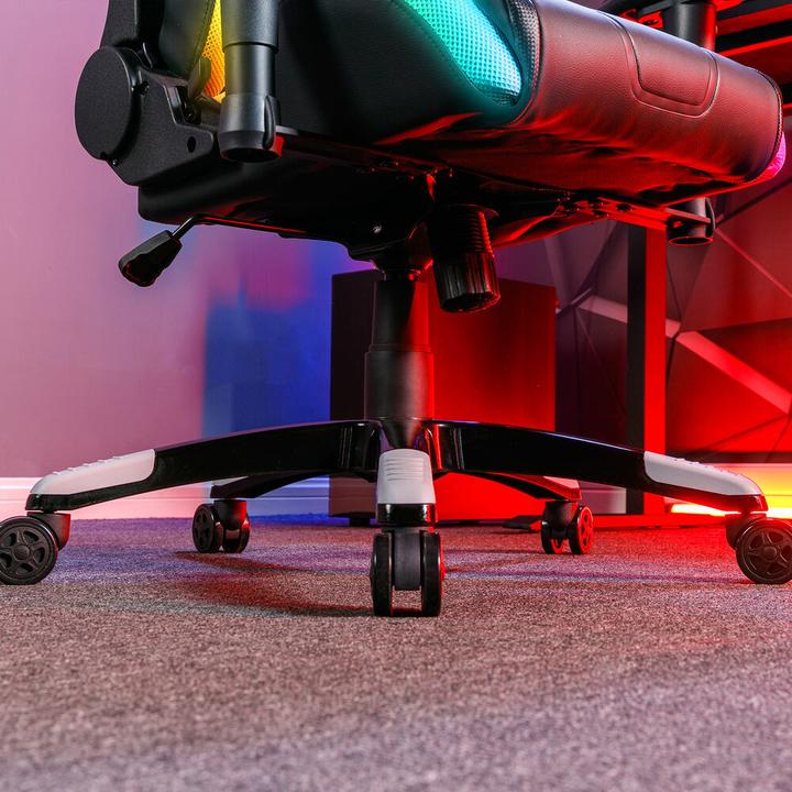 Produktbild X Rocker Chaise de jeu eSports compacte RVB Agility JR Noire/Grise