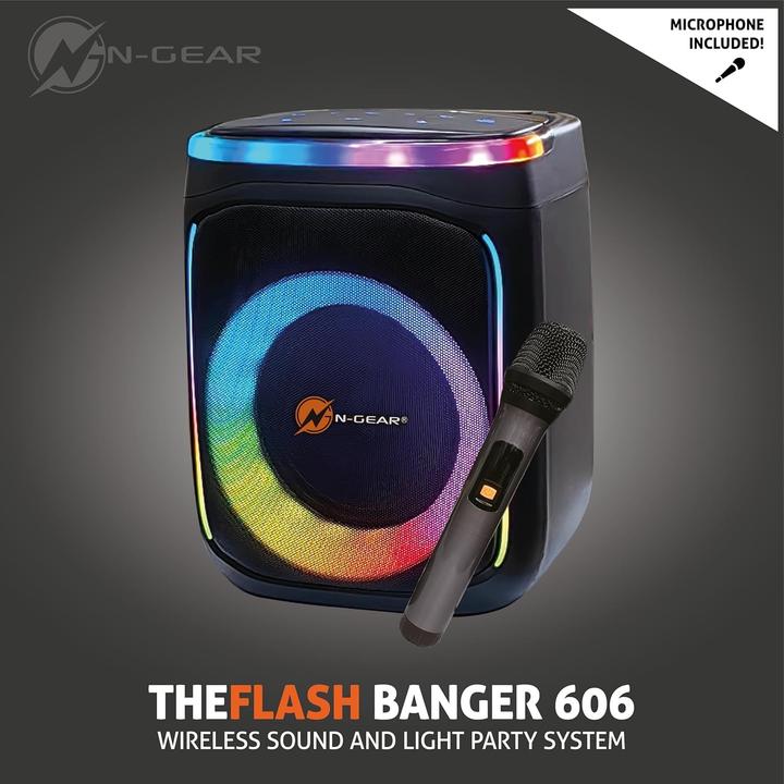 Productafbeelding N-Gear BLUETOOTH/300W LUIDSPREKER FLASHBANGER606 (6 h)