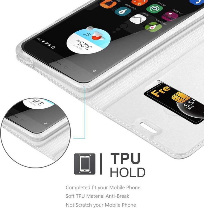 Actual product image Cadorabo Book Classy Style Cover (ZTE Blade V7)