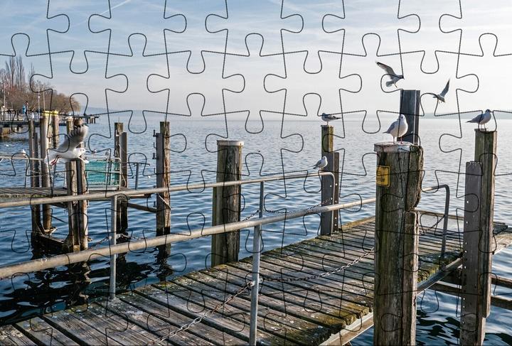 Image du produit Carte postale puzzle Lac de Constance 1 (167 pièces)