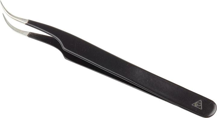 Produktbild RS PRO ESD epoxy coated tweezers curved 120mm