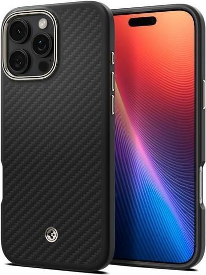 Immagine prodotto Spigen Custodia Enzo Aramid Magsafe per iPhone 16 Pro Max 6,9" nero/naturale (Apple iPhone 16 Pro Max)