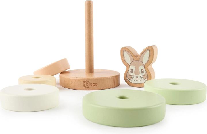Image du produit Bieco Stapelspielzeug Stapelturm Hase Fine 10 cm x 10 cm x 18.5 cm