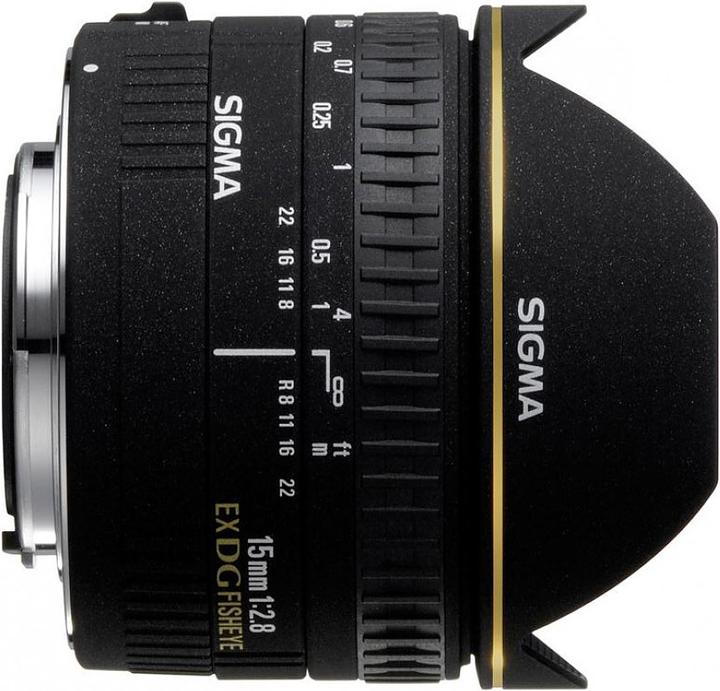 Actual product image Sigma 15mm, f/2.8 EX DG Diagonal Fisheye, Canon EF (Canon EF, Canon EF-S, full size)