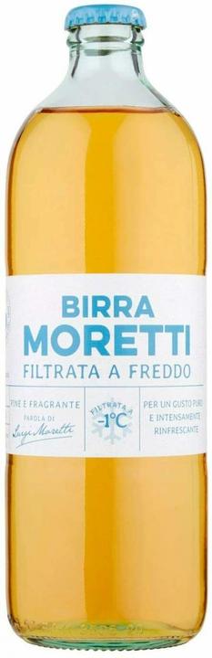 Birra Moretti FILTRATA A FREDDO Bière Caisse / (15 x 55 cl)