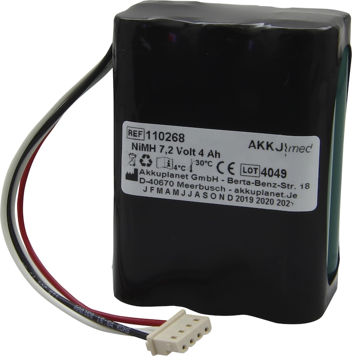 Actual product image XCell NiMH battery suitable for Nonin Advant PulsoxiMeter 2120, 9600 - 4032-001