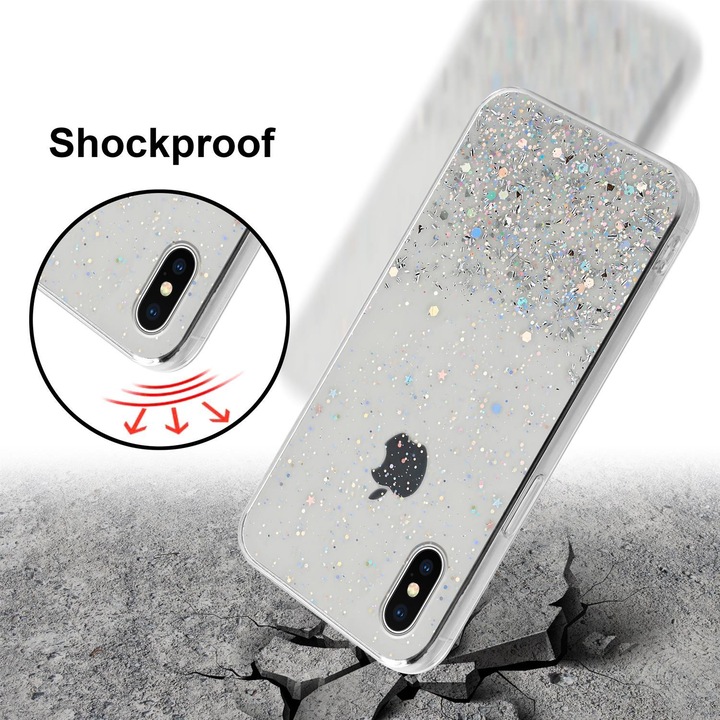 Actual product image Cadorabo TPU cover sparkling glitter (Apple iPhone XS Max)