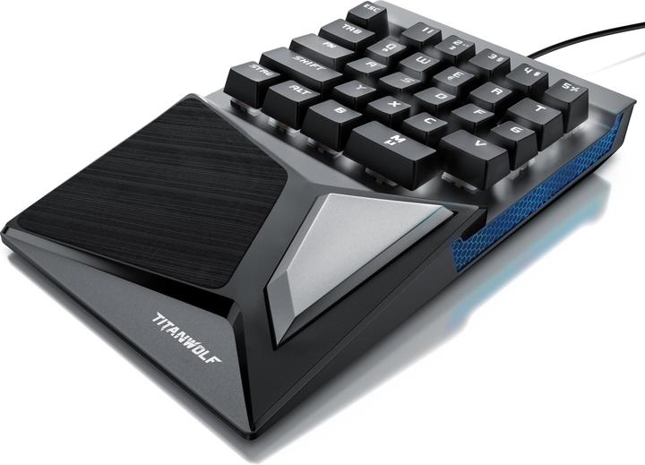 Actual product image Titanwolf Gaming keyboard, mechanical keypad keyboard with 28 keys, one-handed gaming keyboard (Germany, Cable)