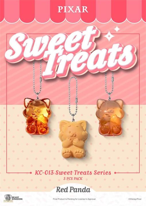 Actual product image Beast Kingdom Pixar Sweet Treats Series key ring 3-pack 4 cm