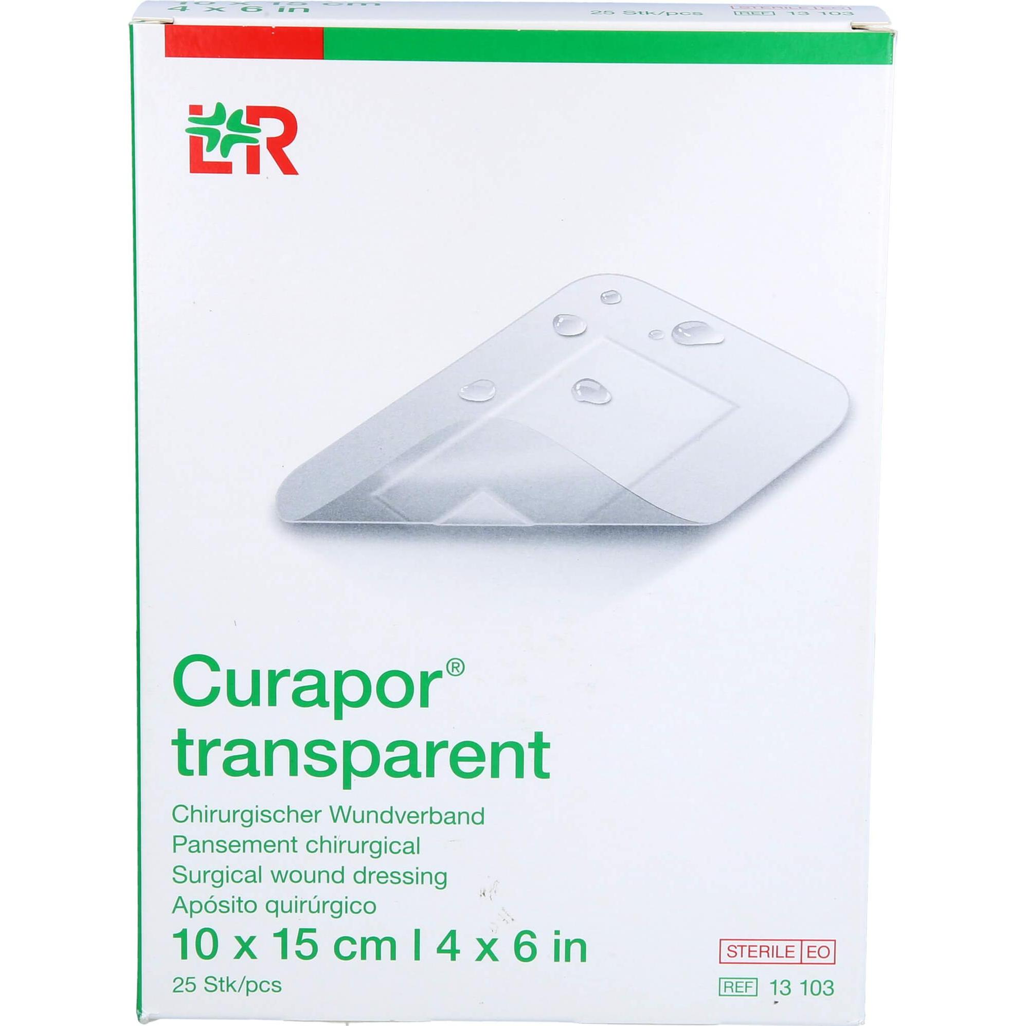 Lohmann & Rauscher, Pflaster, CURAPOR Wundverband steril transparent 10x15 cm, 25 St PFL (25 x)