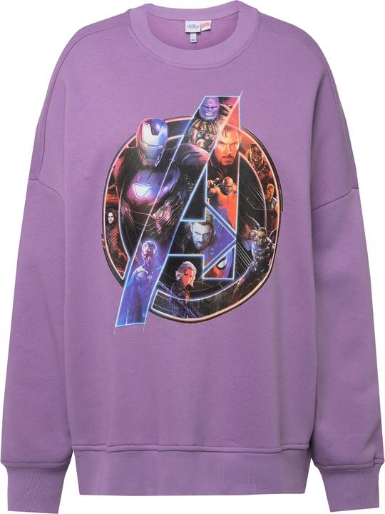 Immagine prodotto Studio Untold Felpa dal taglio oversize con stampa Marvel, scollo a girocollo e maniche lunghe (L)