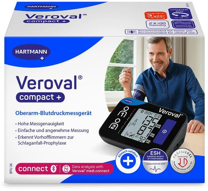 Produktbild Hartmann Veroval Compact+ (Blutdruckmessgerät Oberarm)