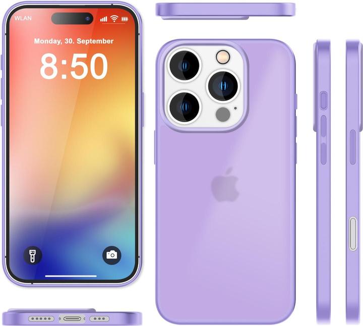 Actual product image Nalia Matte hybrid cover semi-transparent (Apple iPhone 16 Pro Max)