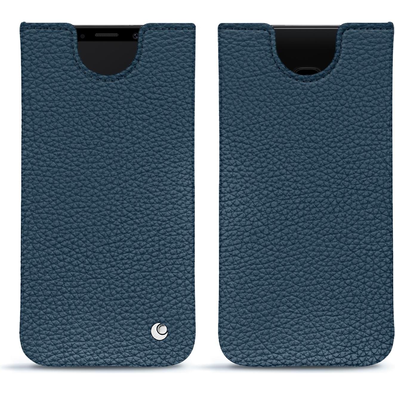 Noreve Lederschutzhülle (Samsung Galaxy S9), Smartphone Hülle, Blau