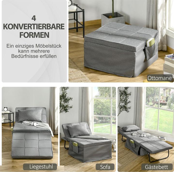 Produktbild Homcom Klappbett mit Matratze (188 x 73 cm)