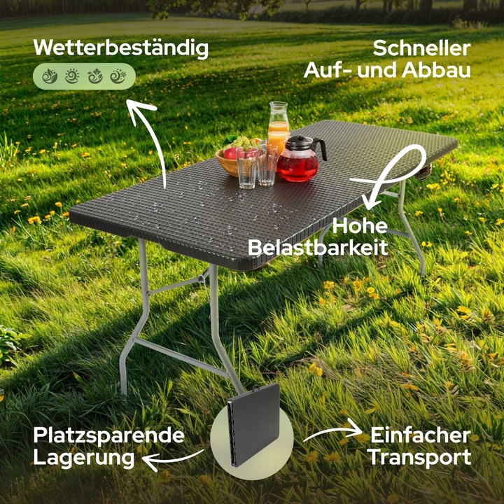 Produktbild Arebos Gartentisch (74 cm)