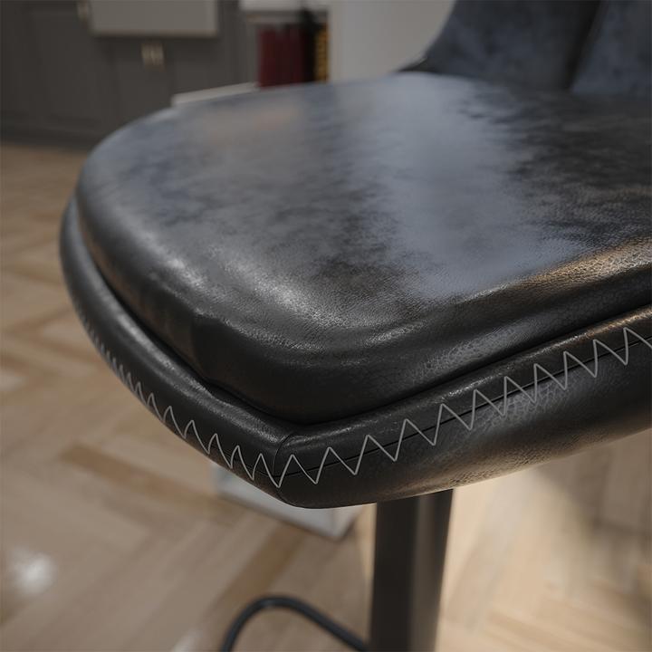 Produktbild Vicco Barhocker 2er Set Sena, Schwarz, 38.5 x 86 cm