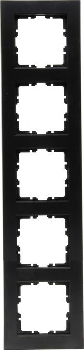 Actual product image Kopp HK07 cover frame 5-fold 402950006 Colour:black matt