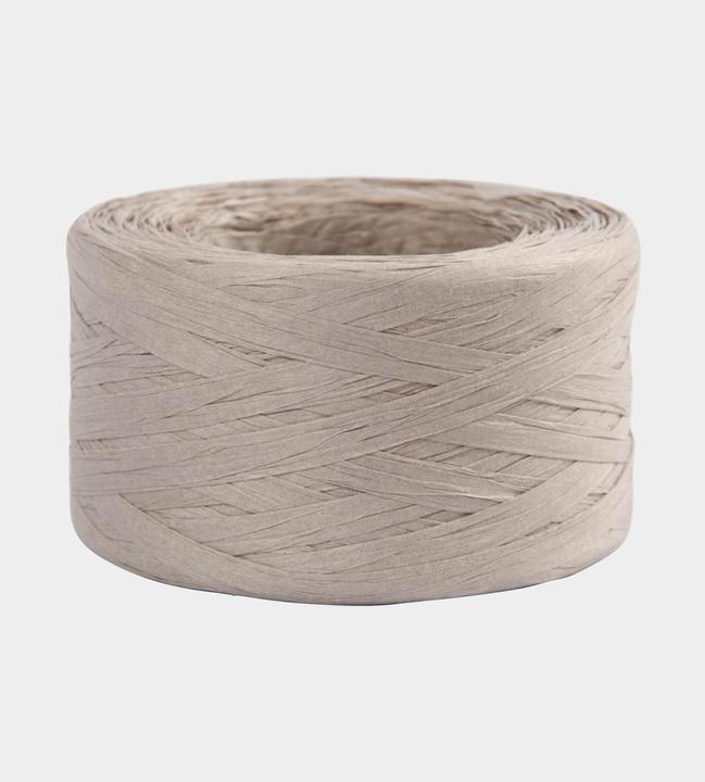 Produktbild Creativ Company Papierband Raffiabast 8 mm x 100 m, Hellgrau (Geschenkband, 1 x)