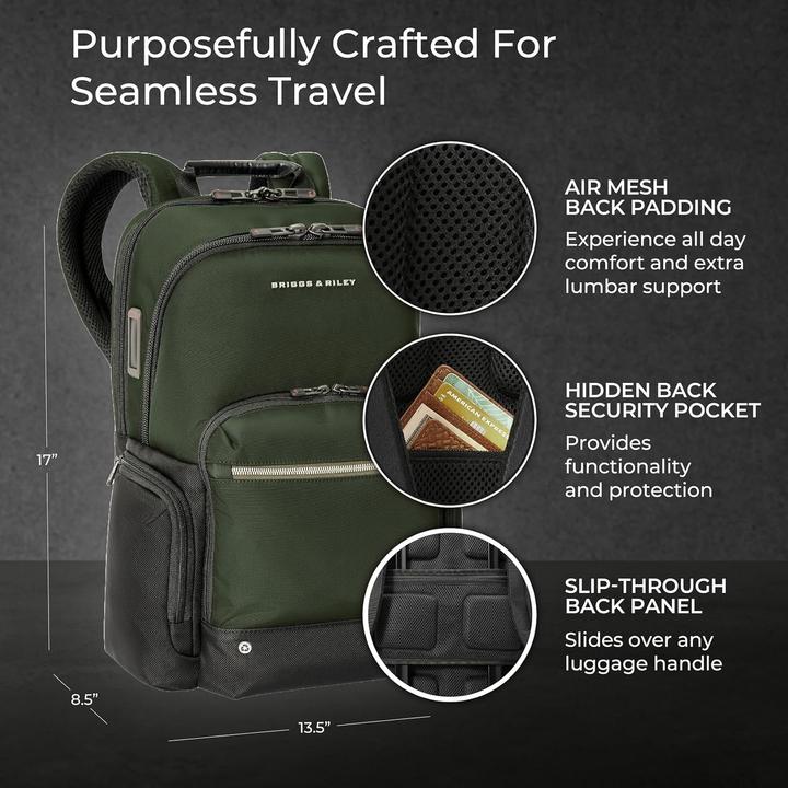 Actual product image Briggs & Riley Unisex Medium Cargo Backpack