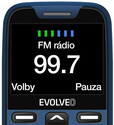 Produktbild Evolveo EasyPhone XR, mobilní telefon pro seniory s nabíjecím stojánkem, modrá (2.30", 0.30 Mpx)