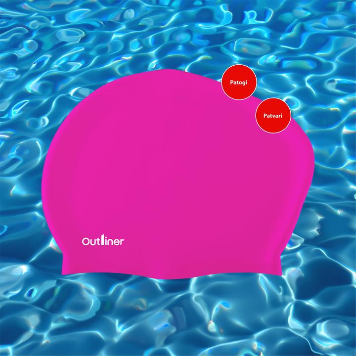 Image du produit Outliner Casquette de natation rose Fsswm-003