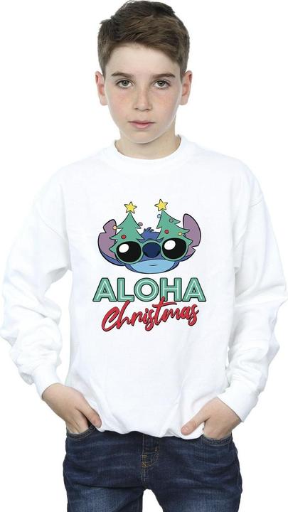 Actual product image Disney Boys Lilo And Stitch Christmas Tree Shades Sweatshirt (104)