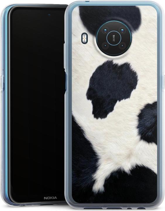 Produktbild DeinDesign Silikon Hülle für Nokia X10 Handyhülle Case Smartphone Schutzhülle Animal-Look Animalprint Kuhfell (Nokia X10)