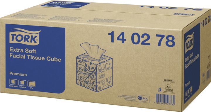 Actual product image Tork Extra soft cosmetic tissues