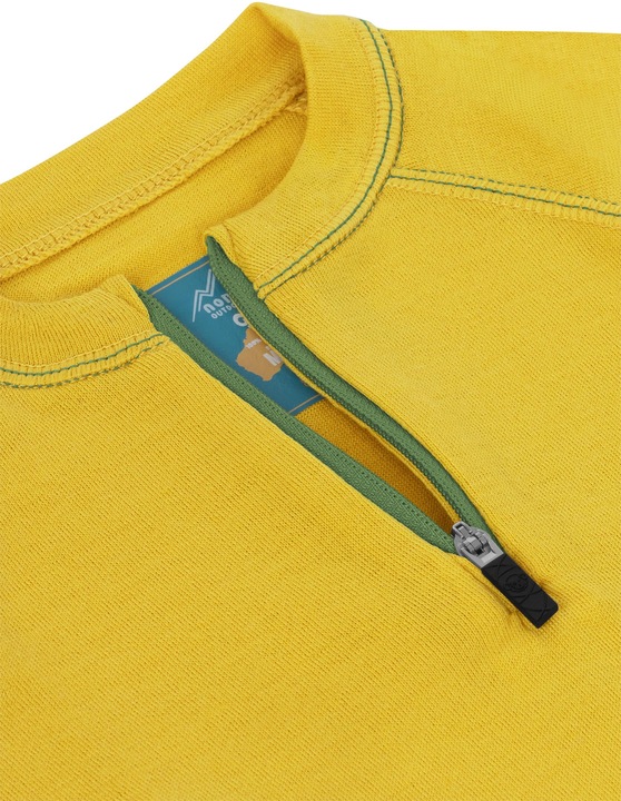 Actual product image Normani Kids merino long sleeve with 1/4 zip "Nyapari" - 9545 (86, 90, 92)