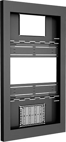 Chief LW Series Impact On-Wall Kiosk - Portrait - Enclosure for LCD Display - Locked