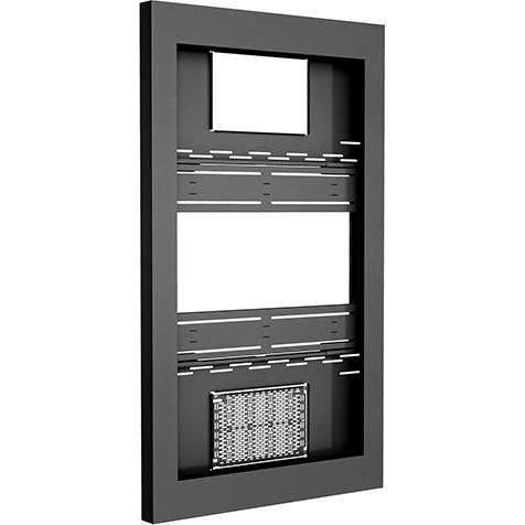 Chief LW Series Impact On-Wall Kiosk - Portrait - Gehäuse für LCD-Display - verriegelb, TV Zubehör, Schwarz