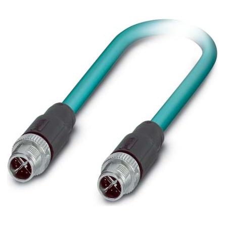 Phoenix Contact Phoenix VS-M12MSS-94F/15.0/10G - 15 m - Cat6a - S/FTP (S-STP) - M12 - M12, Kabels + Stekkers, Blauw