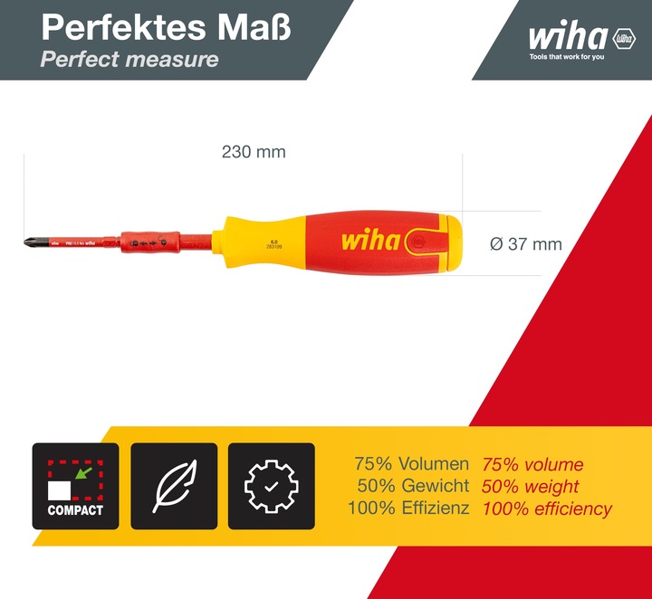 Productafbeelding Wiha VDE-magazijnschroevendraaier Ma (Gleuf)