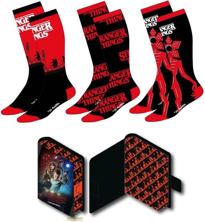 Cerda STRANGER THINGS - Pak van 3 paar Chaussettes (Taille 38-45) (Set van 3, 38 - 45)