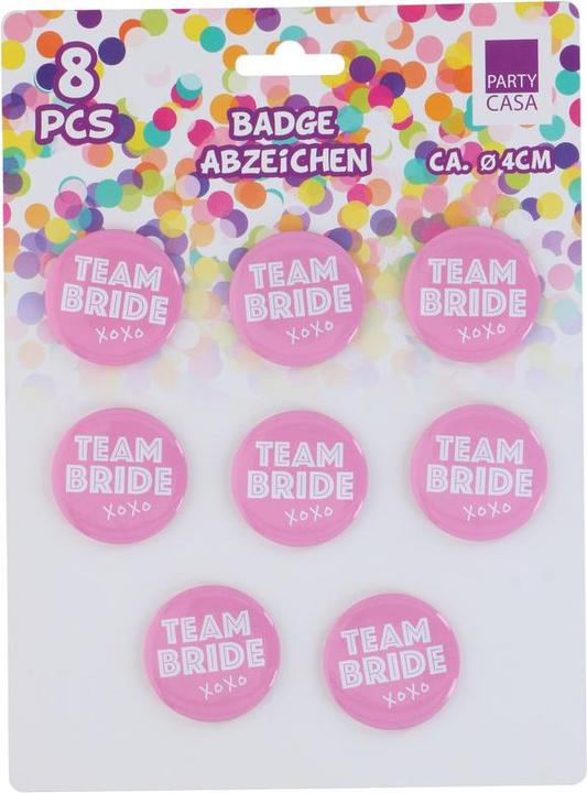 Actual product image Eddy Toys Badge team bride 8pc