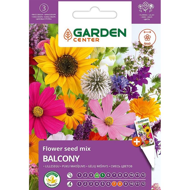 Garden Center, Semi, Seeds a mixture of flowers BALCONY, 1 g (Semi di fiori)