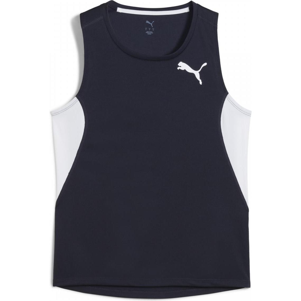 Puma, Herren, Sportshirt, W Cross The Line Singlet 3.0 (XL), Weiss, XL