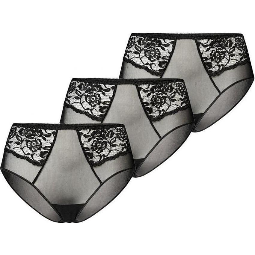 Teyli, Damen, Unterhosen, Set, Schwarz, (XS)