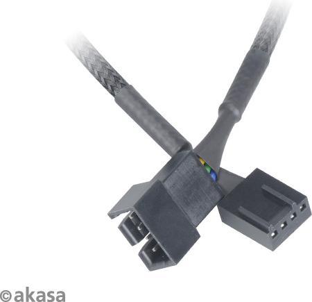 Actual product image Akasa Fan extension cable 4pcs pack