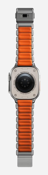Productafbeelding Nomad Spartan Band Natural Titanium Ultra Orange 49mm (FKM, Titanium, Titanium)