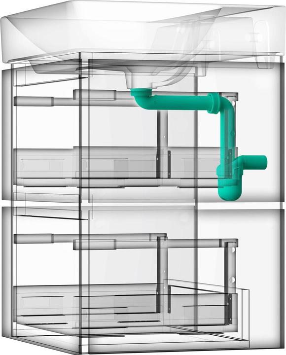 Actual product image hansgrohe space-saving siphon, for washbasins, 50mm, 54235000 (Bottle siphon, 1 1/4")