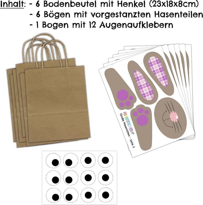 Produktbild Papierdrachen Grosse Osterhasen (12x)