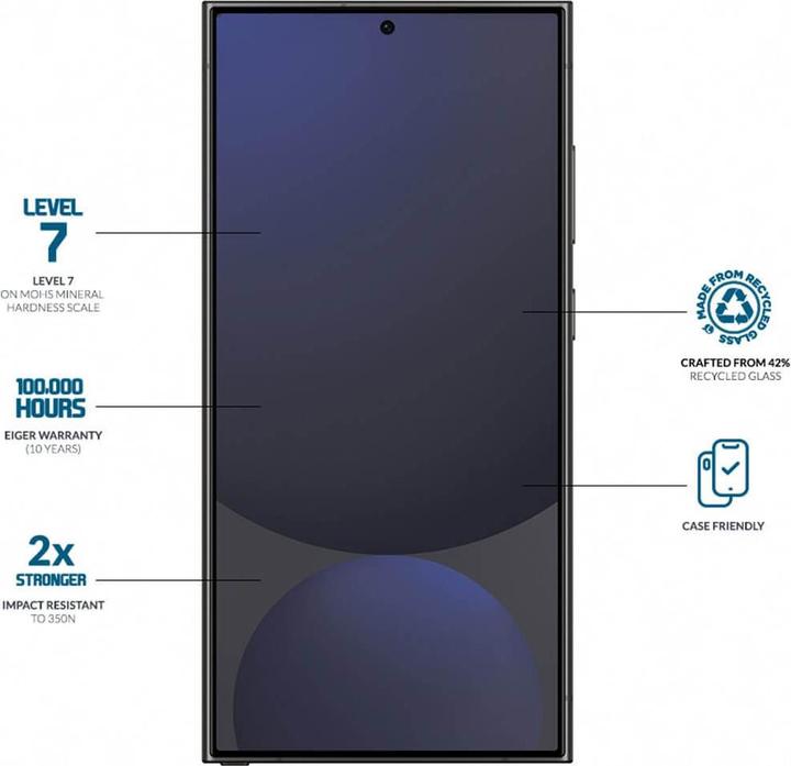 Image du produit Eiger Mountain Glass Clear Edge (1 pcs, Samsung Galaxy S25 Ultra)