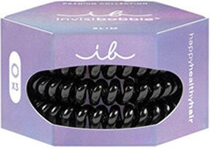 Invisibobble Hair band Slim Premium True Black 3 pcs (Hair tie)