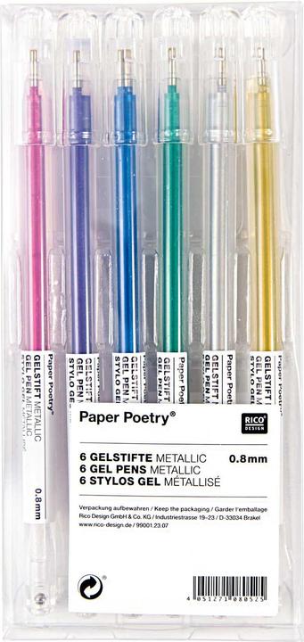 Actual product image Paper Poetry Writing (Multicoloured, 6 x)