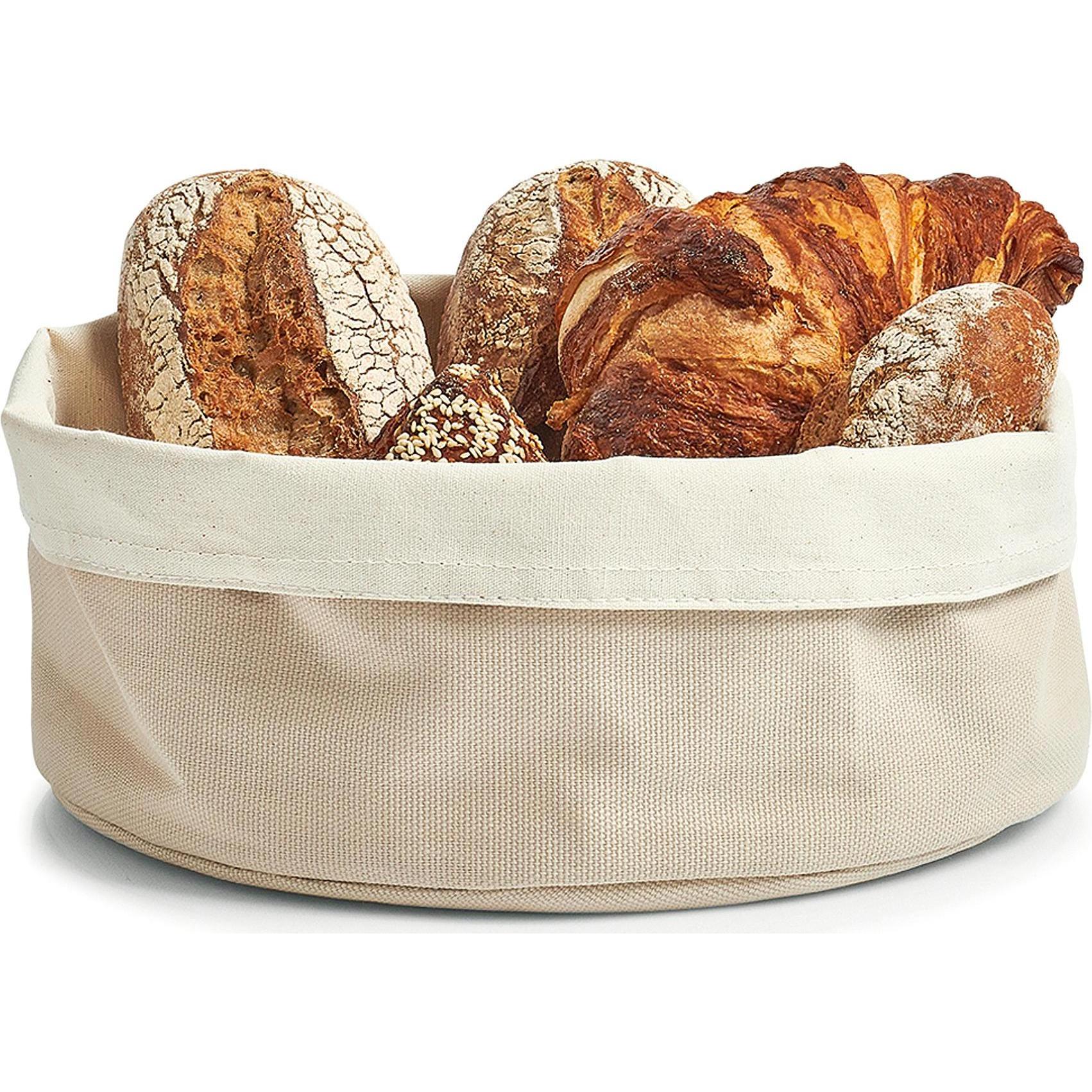 Thumbnail - Zeller Present Brotbeutel, Brotaufbewahrung, Grau, Beige