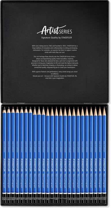 Produktbild Staedtler Mars Lumograph 100 Zeichenbleistifte (2 mm, M, 24x)