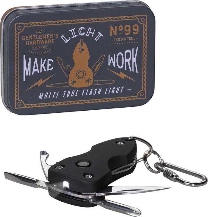 Actual product image Gentlemen's Hardware Pocket Multi-Tool with Flashlight (5 Functions)