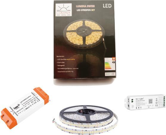 Lumina Swiss Kit de bande LED 1m UHD Super-Bright Warm Smartphone (Blanc chaud, 100 cm, Intérieur)